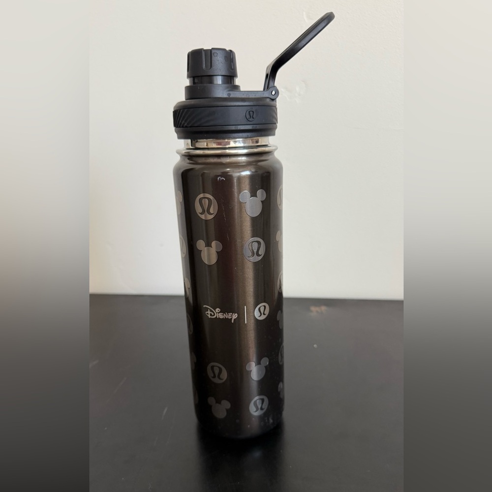 Black Lululemon Disney Water Bottle